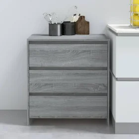 Sonoma graues Sperrholz-Sideboard 70x41x75 cm von vidaXL, Sideboards - Ref: Foro24-813006, Preis: 84,55 €, Rabatt: %