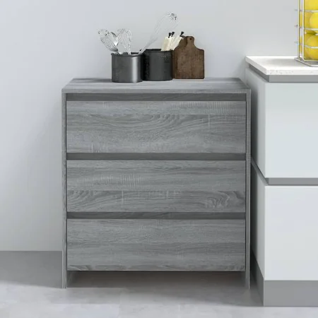 Aparador de madera contrachapada gris Sonoma 70x41x75 cm de vidaXL, Aparadores - Ref: Foro24-813006, Precio: 84,55 €, Descuen...