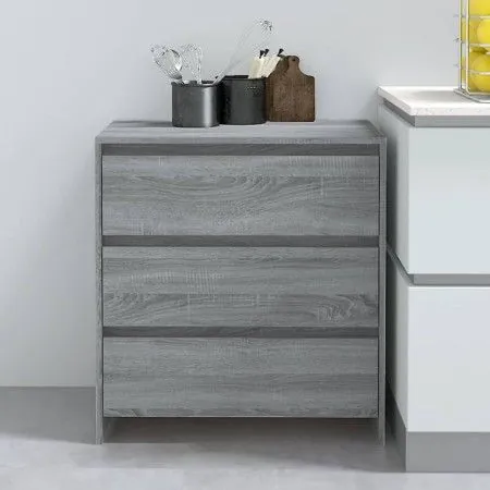 Sonoma gray plywood sideboard 70x41x75 cm by vidaXL, Sideboards - Ref: Foro24-813006, Price: 84,55 €, Discount: %