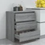 Sonoma gray plywood sideboard 70x41x75 cm by vidaXL, Sideboards - Ref: Foro24-813006, Price: 84,55 €, Discount: %
