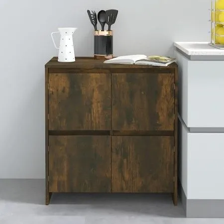 Sideboard aus geräuchertem Eichensperrholz, 70 x 41 x 75 cm von vidaXL, Sideboards - Ref: Foro24-813011, Preis: 69,38 €, Raba...