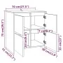 Sideboard aus braunem Eichensperrholz, 70 x 41 x 75 cm von vidaXL, Sideboards - Ref: Foro24-813013, Preis: 66,03 €, Rabatt: %