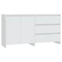 2-teiliges Sideboard aus weißem Holzwerkstoff von vidaXL, Sideboards - Ref: Foro24-3098057, Preis: 157,14 €, Rabatt: %