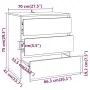2-teiliges Sideboard aus weißem Holzwerkstoff von vidaXL, Sideboards - Ref: Foro24-3098057, Preis: 157,14 €, Rabatt: %