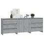 Aparador de 3 piezas madera manufacturada gris Sonoma de vidaXL, Aparadores - Ref: Foro24-3098071, Precio: 236,95 €, Descuent...