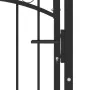 Puerta de valla con picos acero negro 100x125 cm de vidaXL, Puertas de jardín - Ref: Foro24-146389, Precio: 154,19 €, Descuen...
