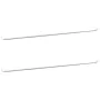 Curtain rails 2 pcs white and silver aluminum 90-130 cm by vidaXL, Rods for curtains and curtains - Ref: Foro24-154612, Price...