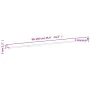 Curtain rails 2 pcs white and silver aluminum 90-130 cm by vidaXL, Rods for curtains and curtains - Ref: Foro24-154612, Price...