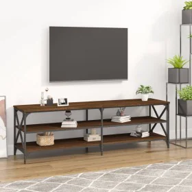 Oak brown plywood TV cabinet 160x40x50 cm by vidaXL, TV Furniture - Ref: Foro24-826733, Price: 79,62 €, Discount: %