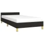 Estructura de cama con cabecero de tela negro 80x200 cm de vidaXL, Camas y somieres - Ref: Foro24-347369, Precio: 82,74 €, De...