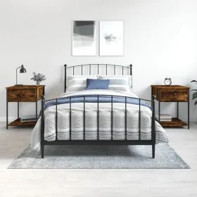 Mesitas noche 2 uds madera ingeniería roble ahumado 44x45x58 cm de vidaXL, Mesitas de noche - Ref: Foro24-825848, Precio: 52,...