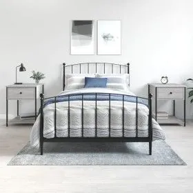 Mesita de noche 2 uds madera ingeniería gris Sonoma 44x45x58 cm by vidaXL, Nightstands - Ref: Foro24-825850, Price: 74,54 €, ...