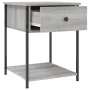 Mesita de noche 2 uds madera ingeniería gris Sonoma 44x45x58 cm by vidaXL, Nightstands - Ref: Foro24-825850, Price: 74,54 €, ...