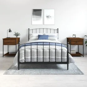 Nachttische, 2 Stück, Eichenbraun, Holzwerkstoff, 44 x 45 x 58 cm von vidaXL, Nachttische - Ref: Foro24-825852, Preis: 73,52 ...