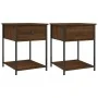 Nightstands 2 pcs oak brown engineered wood 44x45x58 cm by vidaXL, Nightstands - Ref: Foro24-825852, Price: 73,52 €, Discount: %