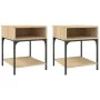 Nachttische, 2 Stück, Holzwerkstoff, Sonoma-Eiche, 40 x 41 x 50 cm von vidaXL, Nachttische - Ref: Foro24-825876, Preis: 52,84...