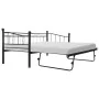 Bettrahmen aus schwarzem Stahl 180x200/90x200 cm von vidaXL, Betten und Lattenroste - Ref: Foro24-285307, Preis: 206,91 €, Ra...