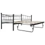 Bettrahmen aus schwarzem Stahl 180x200/90x200 cm von vidaXL, Betten und Lattenroste - Ref: Foro24-285307, Preis: 206,91 €, Ra...