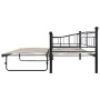 Bettrahmen aus schwarzem Stahl 180x200/90x200 cm von vidaXL, Betten und Lattenroste - Ref: Foro24-285307, Preis: 206,91 €, Ra...