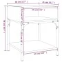 Mesitas noche 2 uds madera ingeniería roble ahumado 40x41x50 cm de vidaXL, Mesitas de noche - Ref: Foro24-825878, Precio: 52,...
