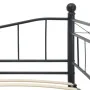Black steel bed frame 180x200/90x200 cm by vidaXL, Beds and slatted bases - Ref: Foro24-285307, Price: 203,11 €, Discount: %