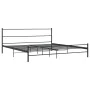 Black metal bed frame 180x200 cm by vidaXL, Beds and slatted bases - Ref: Foro24-284688, Price: 116,33 €, Discount: %