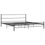 Estructura de cama de metal negro 180x200 cm de vidaXL, Camas y somieres - Ref: Foro24-284688, Precio: 114,25 €, Descuento: %