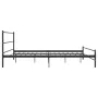 Black metal bed frame 180x200 cm by vidaXL, Beds and slatted bases - Ref: Foro24-284688, Price: 116,33 €, Discount: %