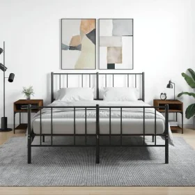 Nachttische 2 Stück Ingenieurholz braun Eiche 40x41x50 cm von vidaXL, Nachttische - Ref: Foro24-825882, Preis: 54,46 €, Rabat...