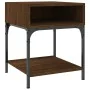 Bedside tables 2 units engineered wood brown oak 40x41x50 cm by vidaXL, Nightstands - Ref: Foro24-825882, Price: 54,46 €, Dis...