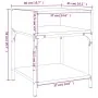 Bedside tables 2 units engineered wood brown oak 40x41x50 cm by vidaXL, Nightstands - Ref: Foro24-825882, Price: 54,46 €, Dis...