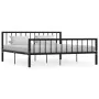 Schwarzer Metallbettrahmen 180x200 cm von vidaXL, Betten und Lattenroste - Ref: Foro24-284573, Preis: 129,34 €, Rabatt: %