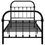 Schwarzer Metallbettrahmen 100x200 cm von vidaXL, Betten und Lattenroste - Ref: Foro24-284499, Preis: 145,19 €, Rabatt: %