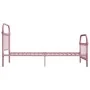 Estructura de cama de metal rosa 90x200 cm de vidaXL, Camas y somieres - Ref: Foro24-284510, Precio: 128,03 €, Descuento: %