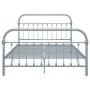 Estructura de cama de metal gris 160x200 cm de vidaXL, Camas y somieres - Ref: Foro24-284508, Precio: 108,68 €, Descuento: %