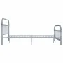 Estructura de cama de metal gris 160x200 cm de vidaXL, Camas y somieres - Ref: Foro24-284508, Precio: 108,68 €, Descuento: %