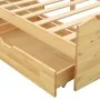 Bed frame with 2 drawers solid pine wood 90x200 cm by vidaXL, Beds and slatted bases - Ref: Foro24-322154, Price: 237,95 €, D...