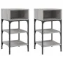 Nightstands 2 pcs Sonoma gray engineered wood 35x34.5x70 cm by vidaXL, Nightstands - Ref: Foro24-825890, Price: 61,60 €, Disc...