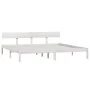 White solid wood bed frame Super King 180x200 cm by vidaXL, Beds and slatted bases - Ref: Foro24-810163, Price: 111,77 €, Dis...