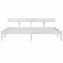 White solid wood bed frame Super King 180x200 cm by vidaXL, Beds and slatted bases - Ref: Foro24-810163, Price: 111,77 €, Dis...