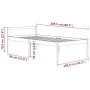Cama para personas mayores madera maciza de pino 100x200 cm de vidaXL, Camas y somieres - Ref: Foro24-810604, Precio: 112,84 ...