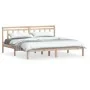 Estructura de cama de madera maciza de pino 200x200 cm de vidaXL, Camas y somieres - Ref: Foro24-3100609, Precio: 122,60 €, D...