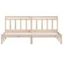 Estructura de cama de madera maciza de pino 200x200 cm de vidaXL, Camas y somieres - Ref: Foro24-3100609, Precio: 122,60 €, D...