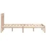 Estructura de cama de madera maciza de pino 200x200 cm de vidaXL, Camas y somieres - Ref: Foro24-3100609, Precio: 122,60 €, D...