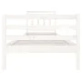 Weißer Massivholzbettrahmen 90x200 cm von vidaXL, Betten und Lattenroste - Ref: Foro24-3100640, Preis: 102,15 €, Rabatt: %