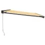 Toldo retráctil aluminio y tela amarillo y blanco 4x3 m de vidaXL, Toldos - Ref: Foro24-3154558, Precio: 479,18 €, Descuento: %
