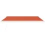 Toldo retráctil aluminio y tela naranja y marrón 4x3 m de vidaXL, Toldos - Ref: Foro24-3154543, Precio: 891,49 €, Descuento: %