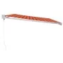 Toldo retráctil aluminio y tela naranja y marrón 4x3 m de vidaXL, Toldos - Ref: Foro24-3154543, Precio: 891,49 €, Descuento: %