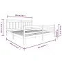 Black solid wood bed frame 200x200 cm by vidaXL, Beds and slatted bases - Ref: Foro24-3100678, Price: 166,59 €, Discount: %