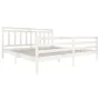 Estructura de cama madera maciza blanca 200x200 cm de vidaXL, Camas y somieres - Ref: Foro24-3100675, Precio: 149,58 €, Descu...